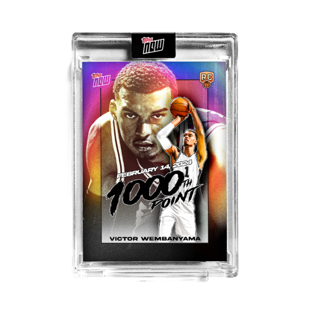 Victor Wembanyama - 2023-24 TOPPS NOW® Encased Rookie Basketball Card - VW-1