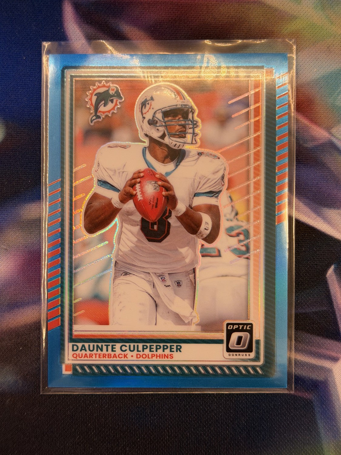 Daunte Culpepper Aqua Front - 2025 Donruss Optic