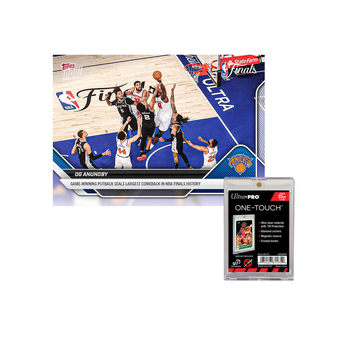 Topps Now - 2025-26 NBA Topps NOW - OG Anunoby - #336 Card with One Touch Holder