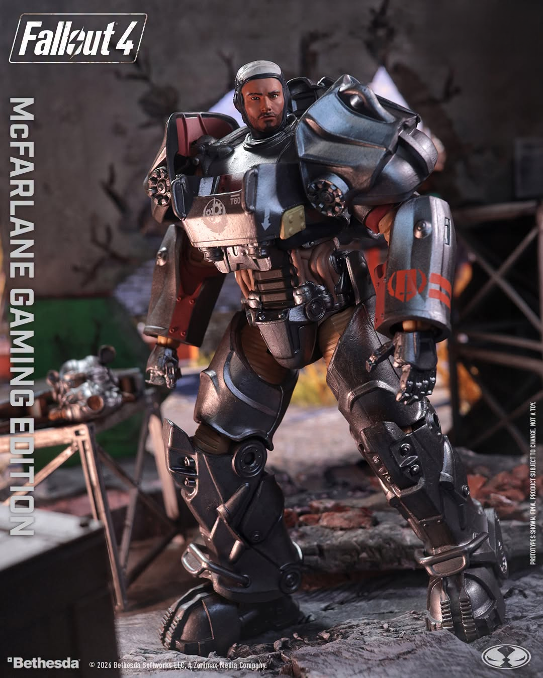 McFarlane Gaming Edition - Fallout 4 T-60 Paladin Danse - 7-Inch Scale Action Figure