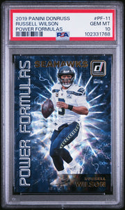 2019 Donruss Power Formulas -  #PF-11 Russell Wilson - PSA Graded Card