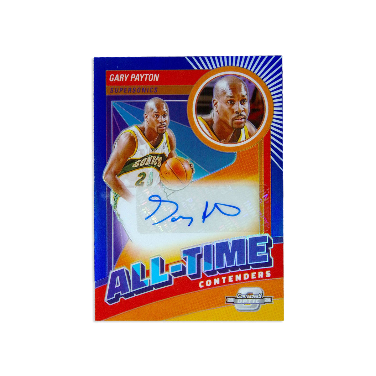 2023-24 Panini Contenders Optic - Gary Payton All Time Autographs - Limited to /75 - Ungraded Raw Card