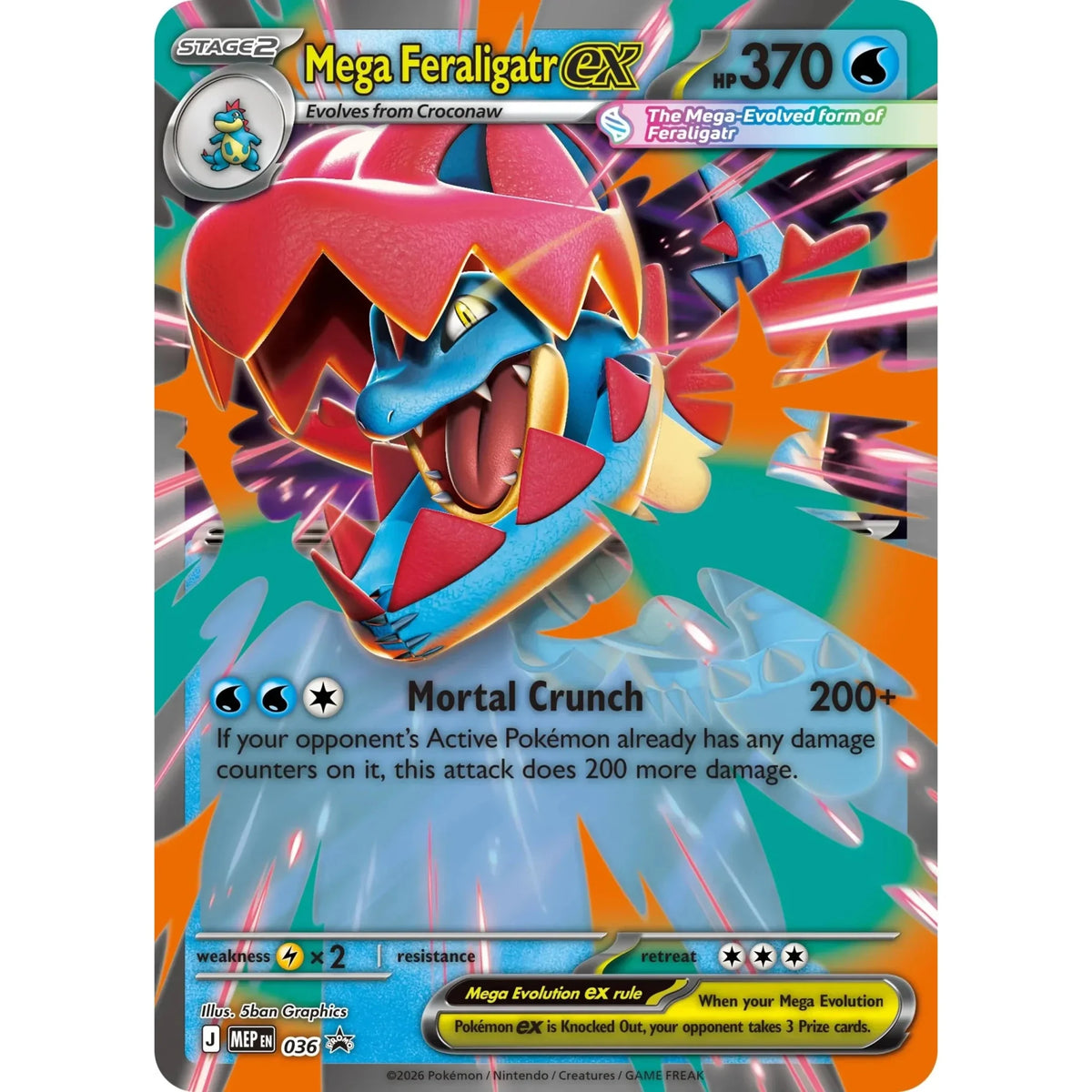 Pokemon Ascended Heroes ex Box (Mega Feraligatr) - MAX 3