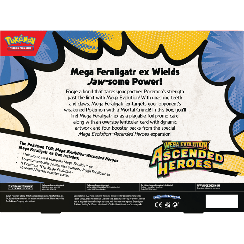 Pokemon Ascended Heroes ex Box (Mega Feraligatr) - MAX 3