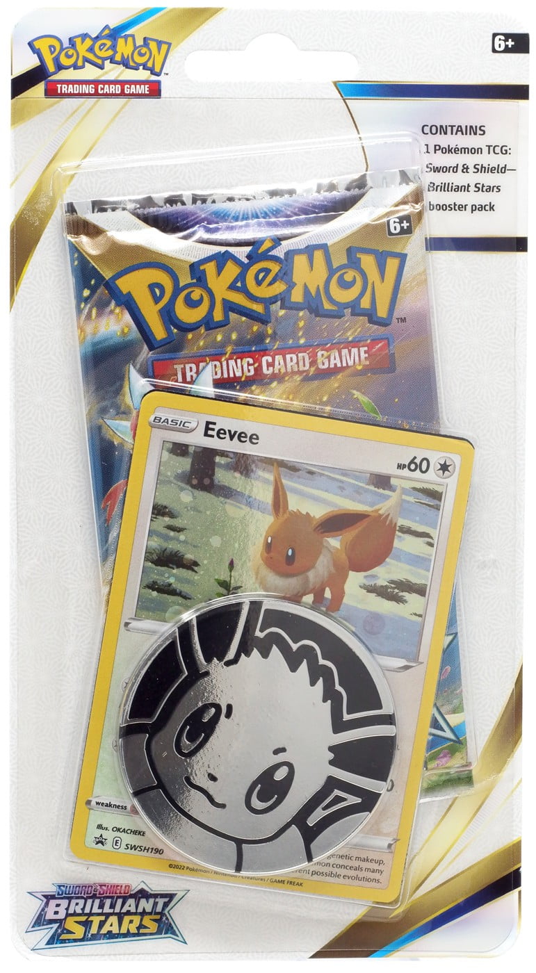 Pokemon Sword & Shield - SWSH09 Brilliant Stars Checklane Blister Pack (1 Pack Art Chosen At Random)