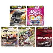 Hot Wheels Premium - Pop Culture 2026 Mix 2 - Complete Set of 5 (Forza, Barbie, Spider-Mobile & More)