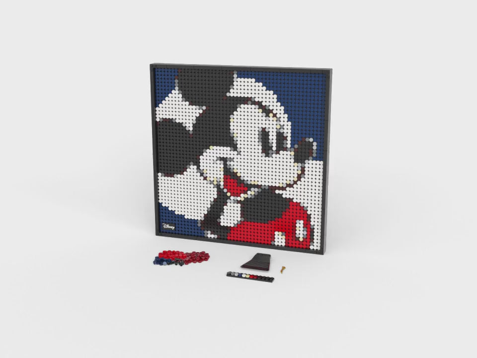 Load video: LEGO Art - Disney's Mickey Mouse or Minnie Mouse #31202 (RETIRED)