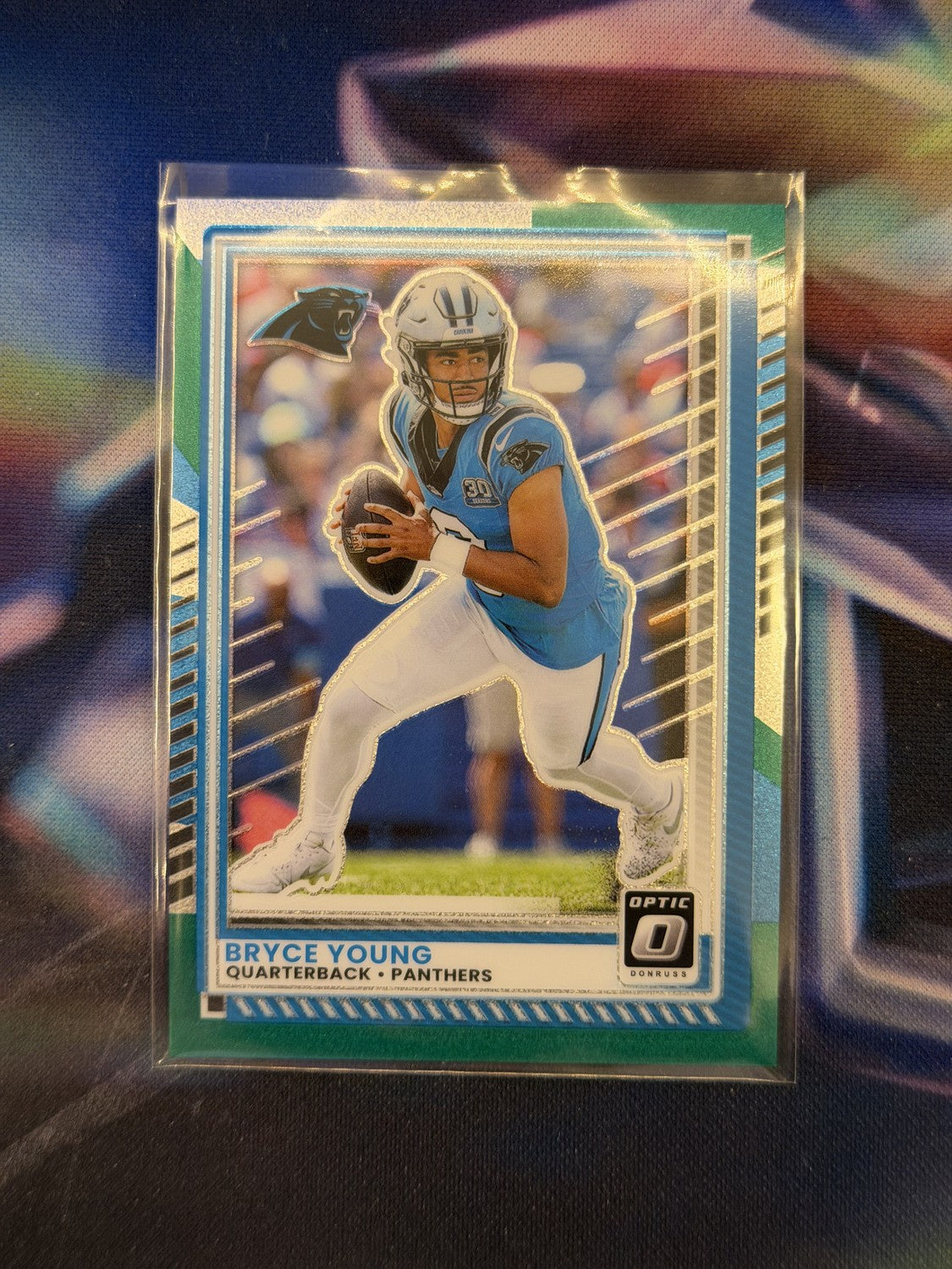 Bryce Young Holo Prizm Front - 2025 Donruss Optic