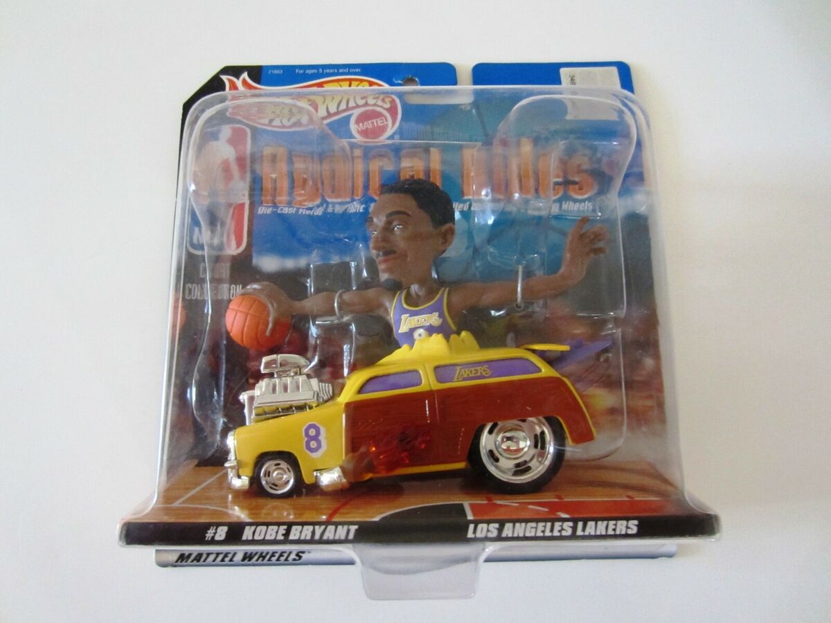 1998 Hot Wheels Radical Rides - Kobe Bryant -  LA Lakers Basketball Figure