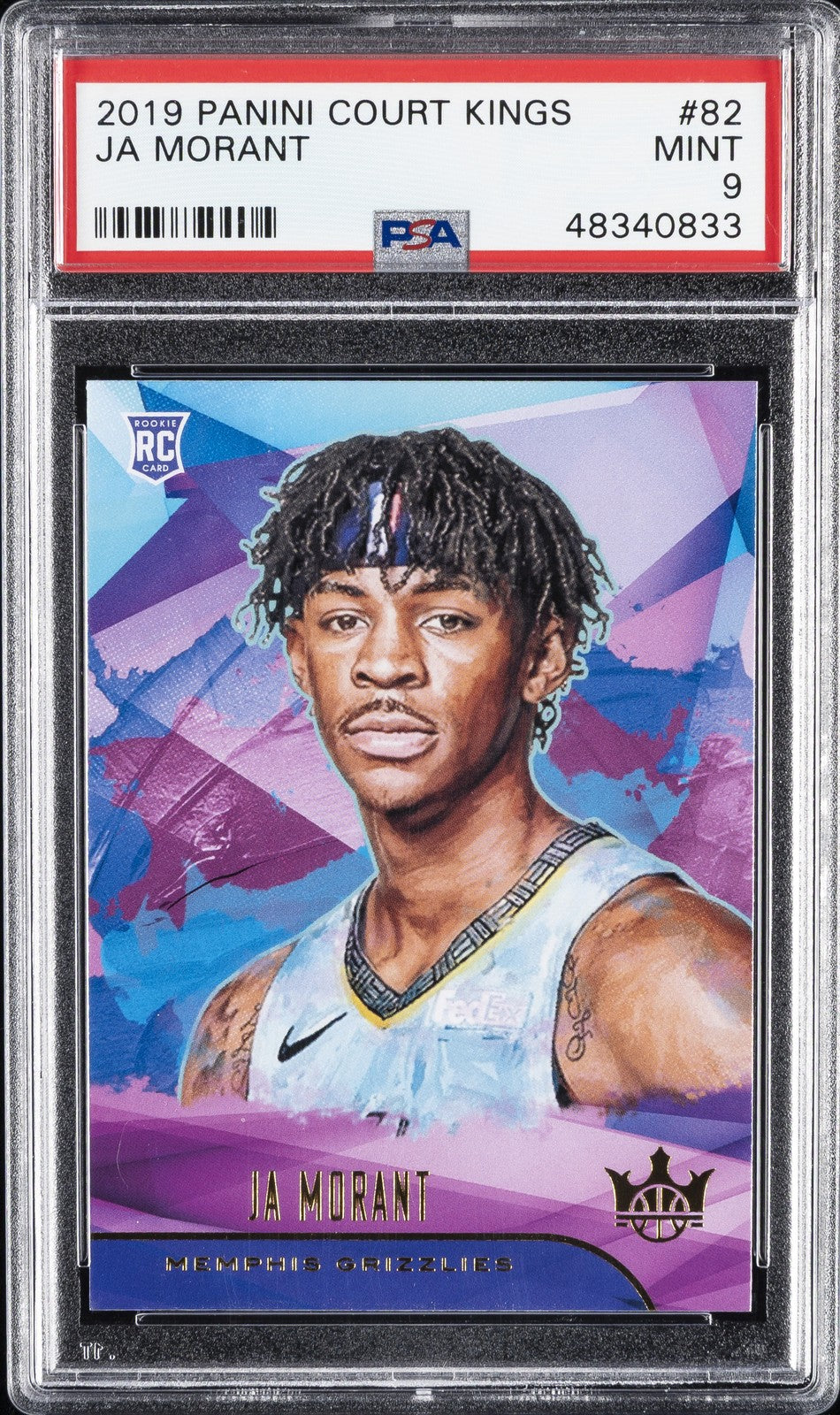 2019 Panini Court Kings - #82 - Ja Morant - PSA Graded Card