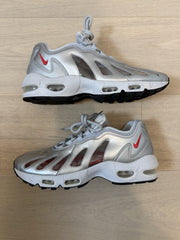 Supreme x Nike Air Max 96 Metallic Silver Bullet CV7652-001 - Pre-Owned Size 11.5 - No Box