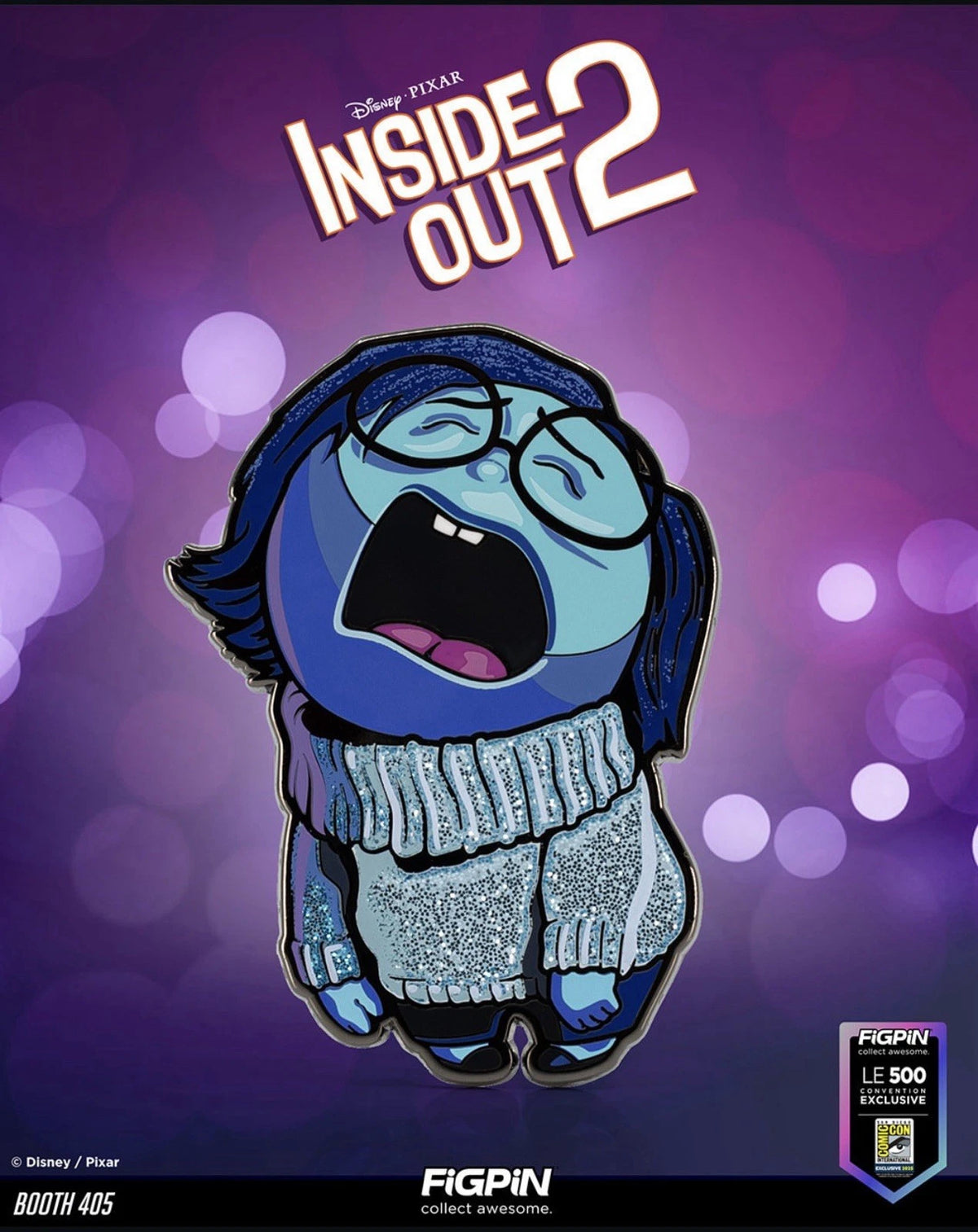 FiGPiN - Sadness Inside Out 2 - SDCC 2025 Exclusive - Limited Edition to /500 - (2079)