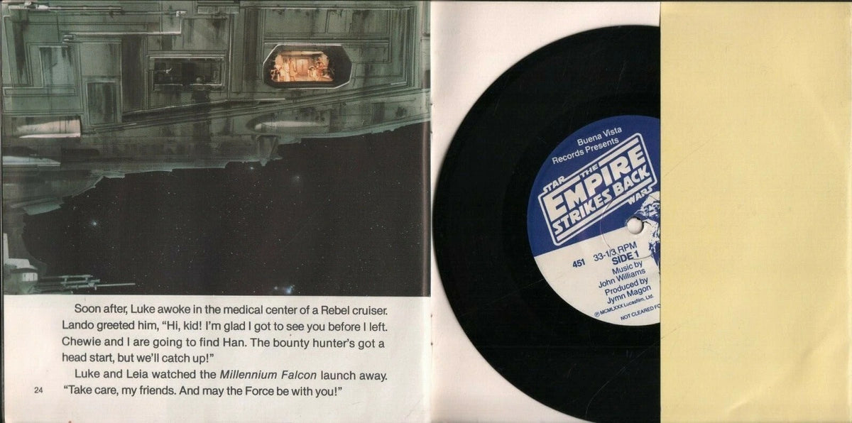 Star Wars 1980 - The Empire Strikes Back - 7" Read Along Vinyl