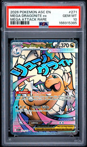 2026 Pokemon ASC Ascended Heroes - Mega Dragonite Ex #271 - Mega Attack Rare - PSA 10