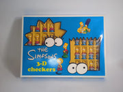 Vintage The Simpsons 3D Checkers 1994 Bart vs Lisa Complete