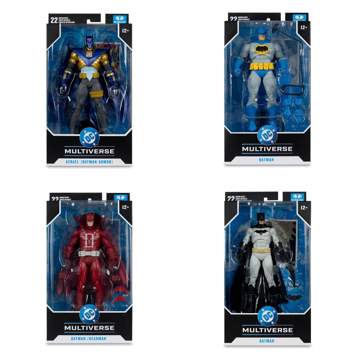 McFarlane DC Multiverse Wave 29 - Azrael Batman Armor & More - Complete Set of 4 - 7" Action Figures
