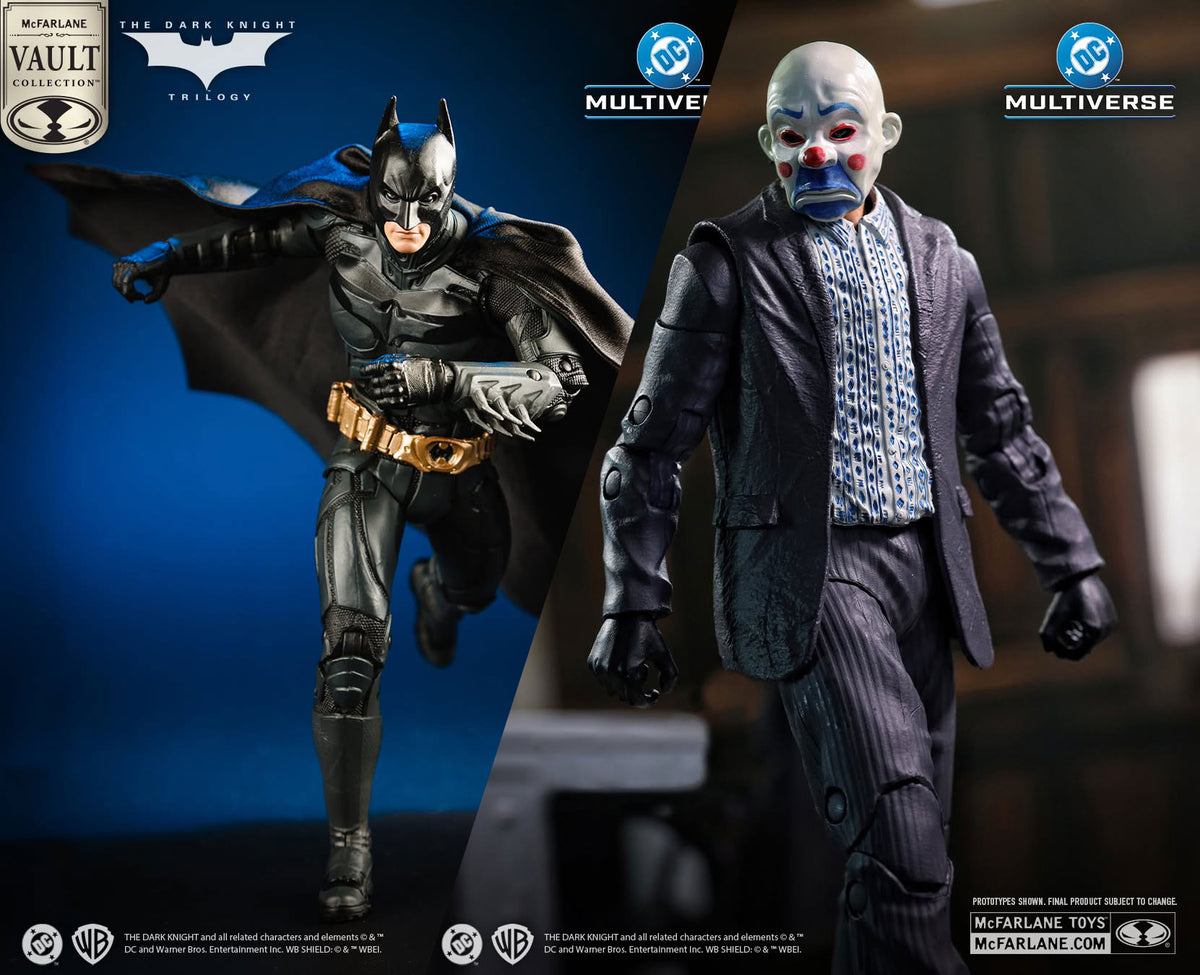 McFarlane Vault Collection Wave 1 - SET OF 2 - The Dark Knight Batman & The Joker - 7" Action Figures