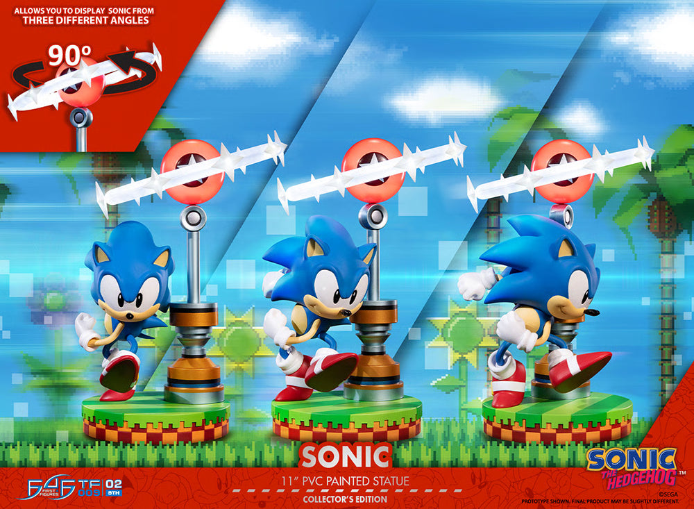 Sonic The Hedgehog (Collector's Edition) 11" Statue with LED Base by First 4 Figures
