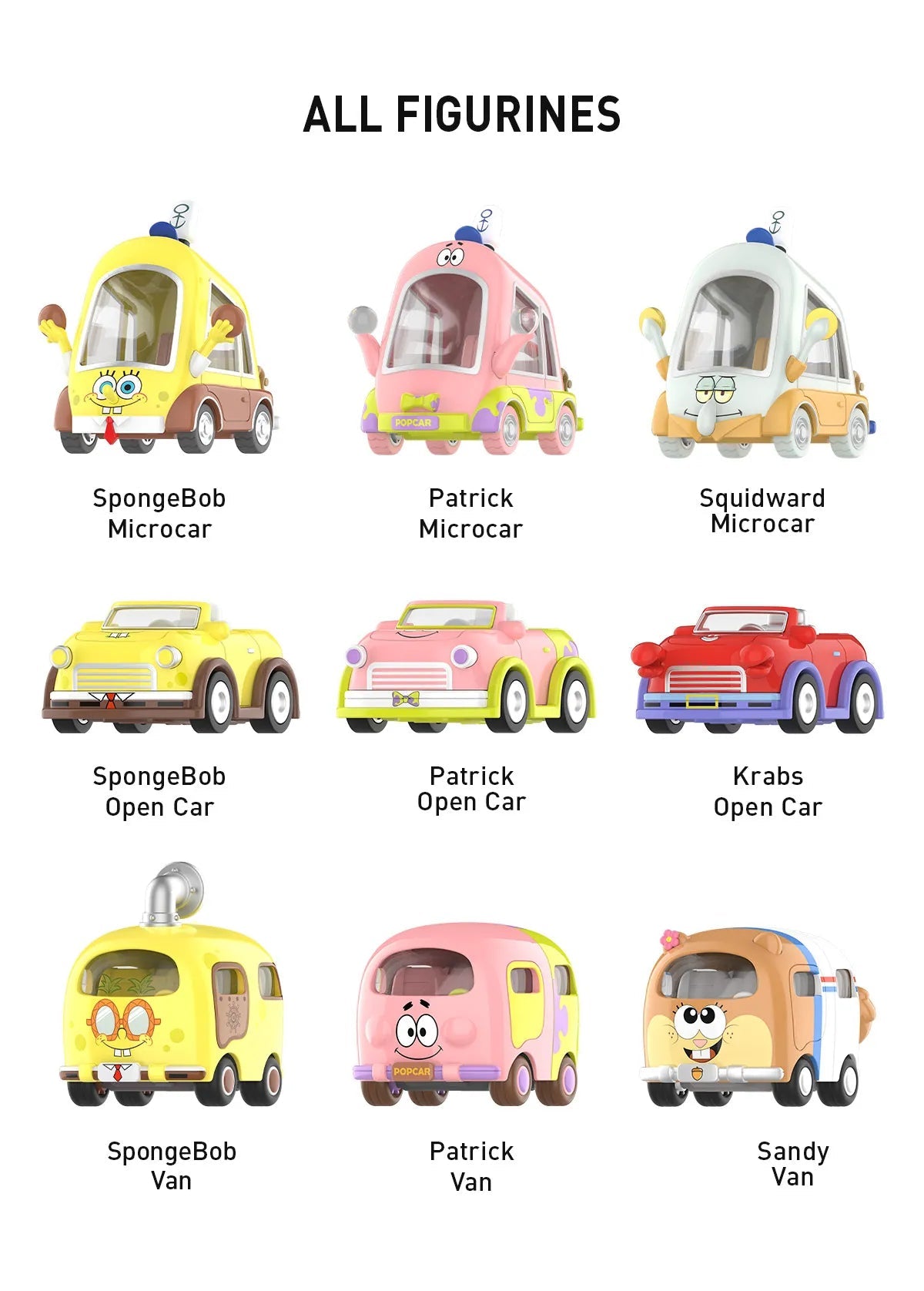 Pop Mart - PICK YOUR FIGURE - SpongeBob Sightseeing Car Series