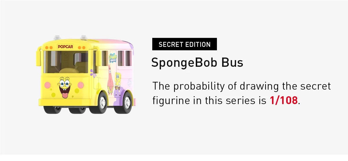 Pop Mart - PICK YOUR FIGURE - SpongeBob Sightseeing Car Series