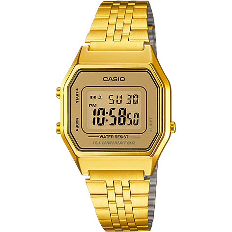 Casio LA680WGA-9 Gold Vintage Analog Watch