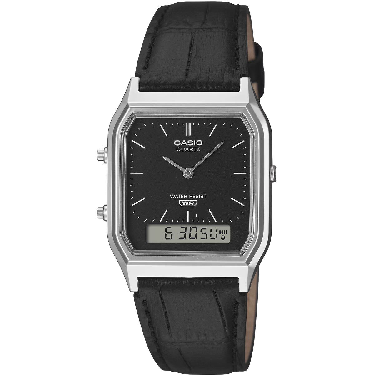 Casio AQ-230EL-1A Analog-Digital Stainless Steel Watch
