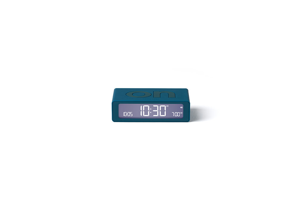 Lexon: Flip Travel Mini Alarm Clock - Duck Blue