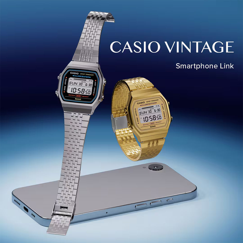 Casio Vintage Digital Smartphone Link Stainless Steel Quartz ABL-100WE-1AV