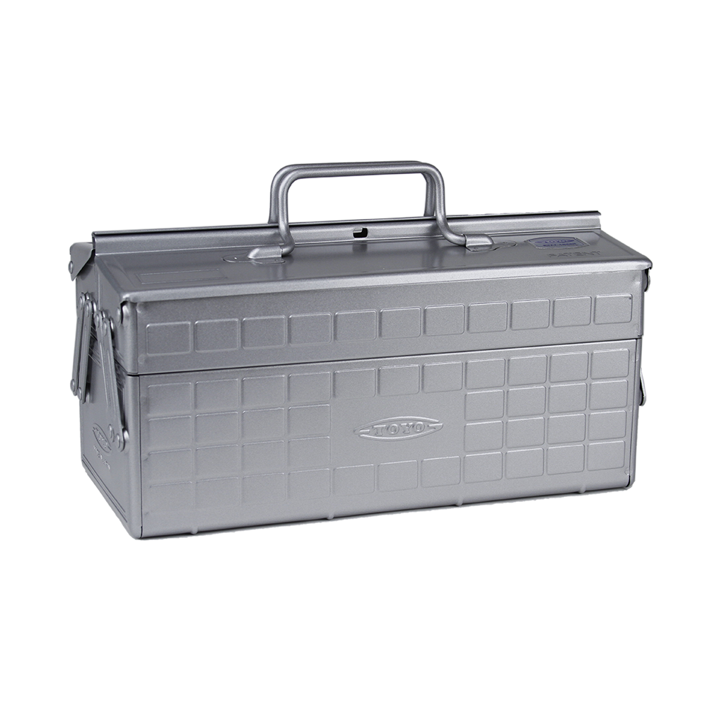TOYO: ST-350 Large Toolbox - Silver - Made in Japan