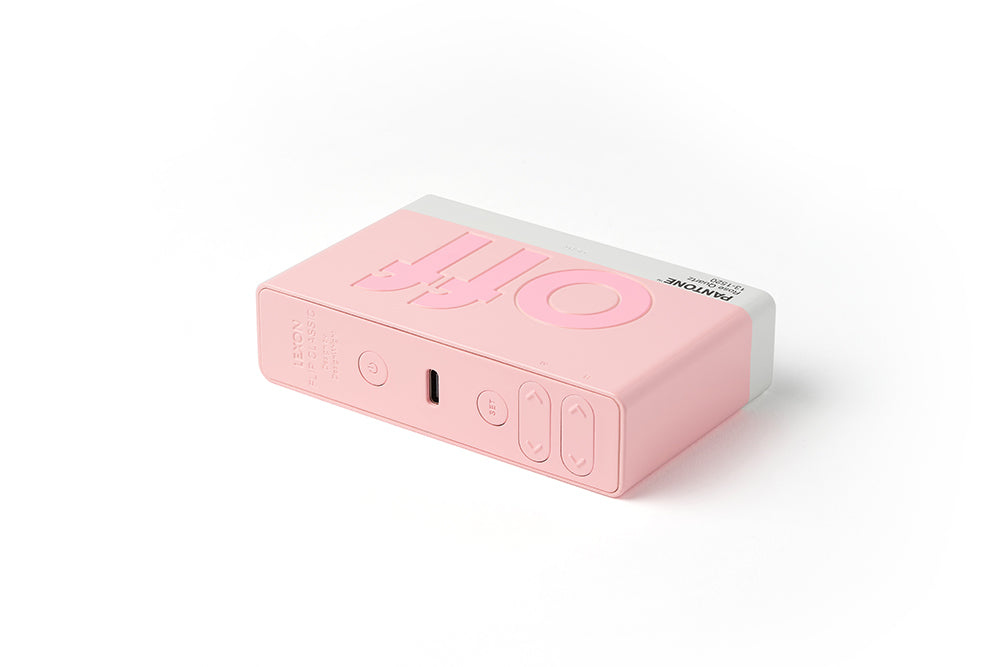Lexon: Flip Classic x Pantone Alarm Clock - Rose Quartz