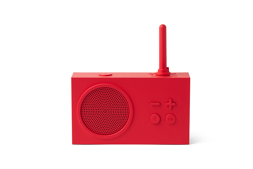 Lexon TYKHO 3 FM radio & Bluetooth speaker - Red (Splash-proof)