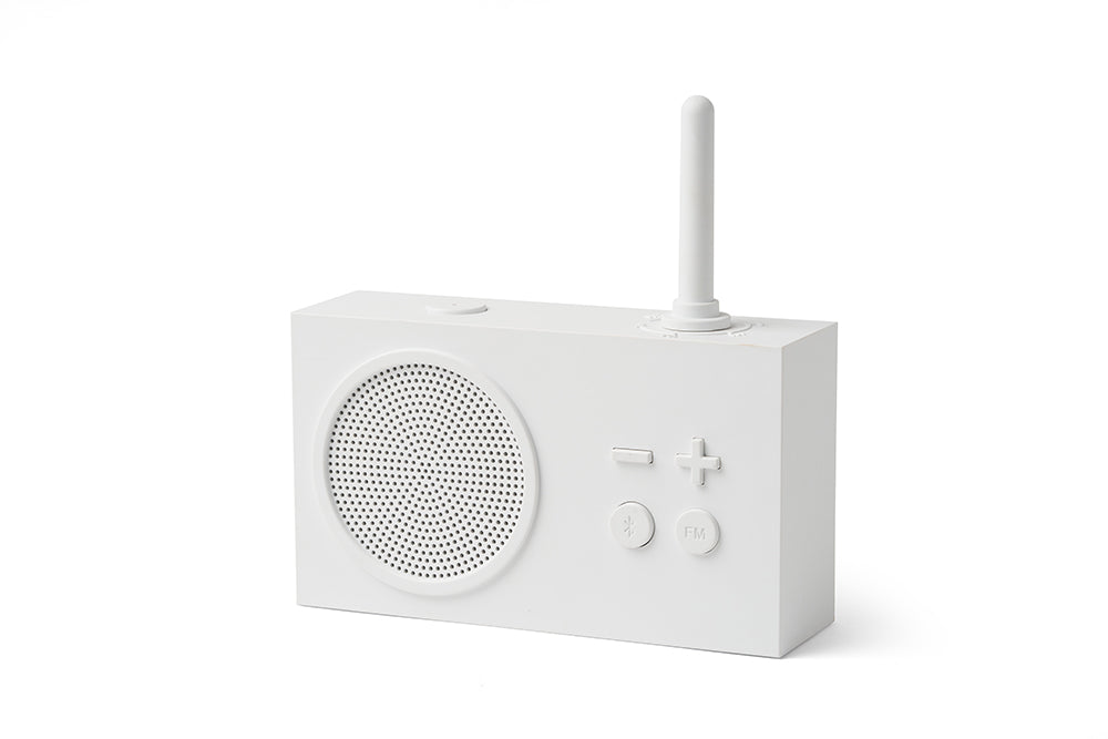 Lexon TYKHO 3 FM radio & Bluetooth speaker - White (Splash-proof)