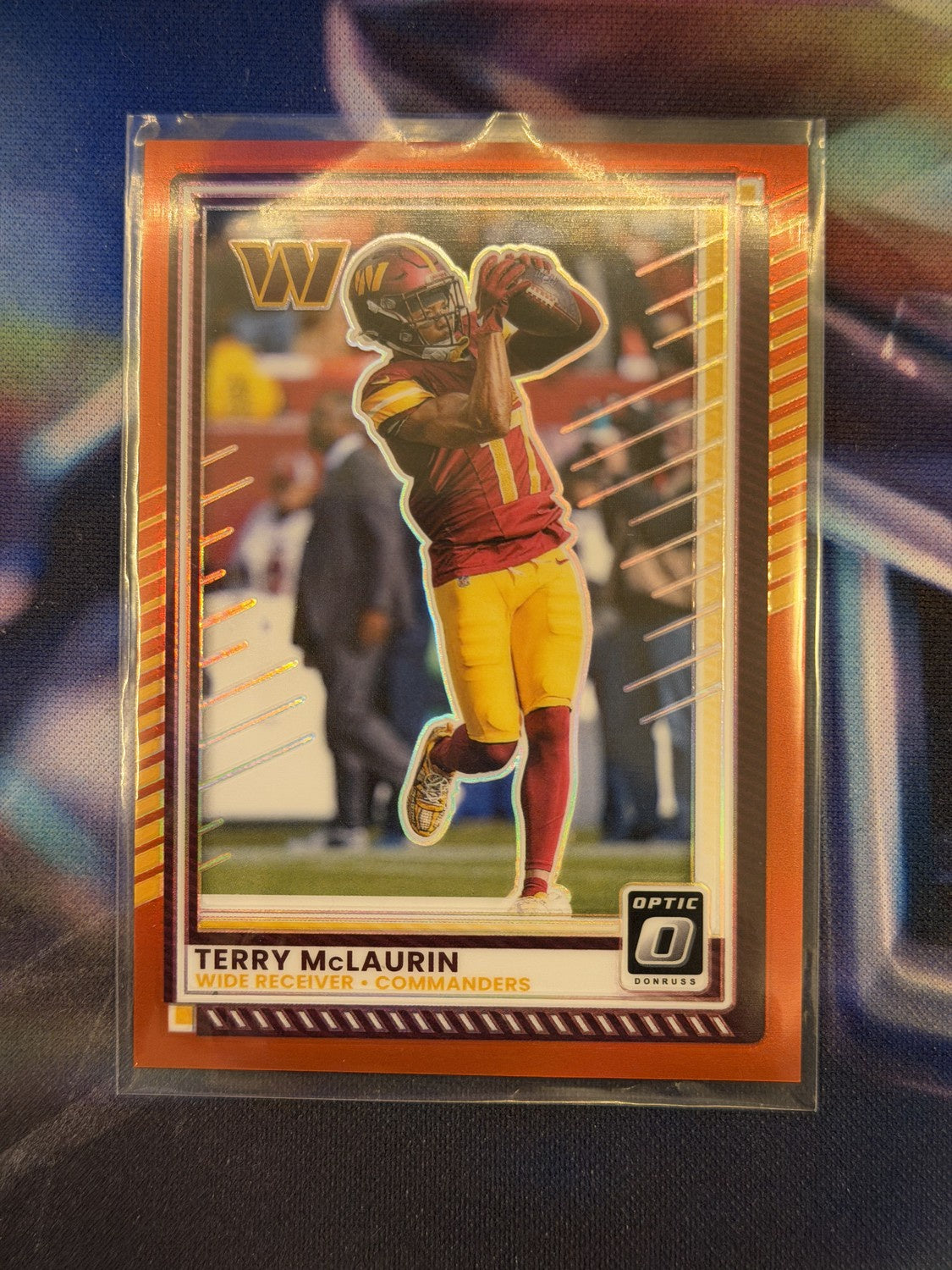 Terry McLaurin Red Prizm Front - 2025 Donruss Optic