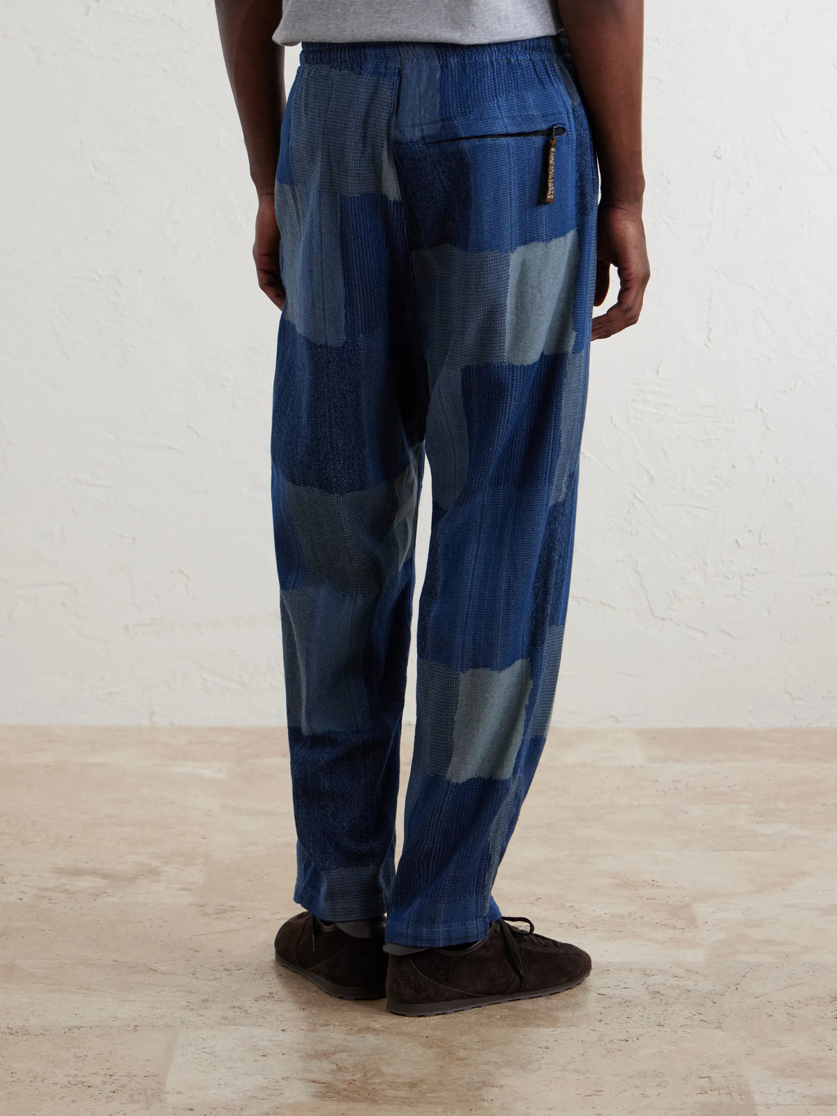 Kapital Tugihagi Straight-Leg Patchwork Cotton Drawstring Trousers  - Made in Japan