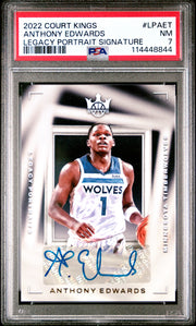 2022 Court Kings Legacy Portrait Signatures Anthony Edwards LPAET Auto /99 PSA 7