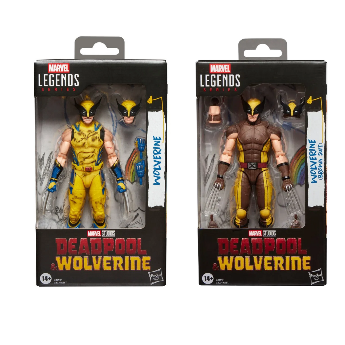 Marvel Legends Series - Wolverine (Sleeveless) & Wolverine (Brown Suit) from Deadpool & Wolverine