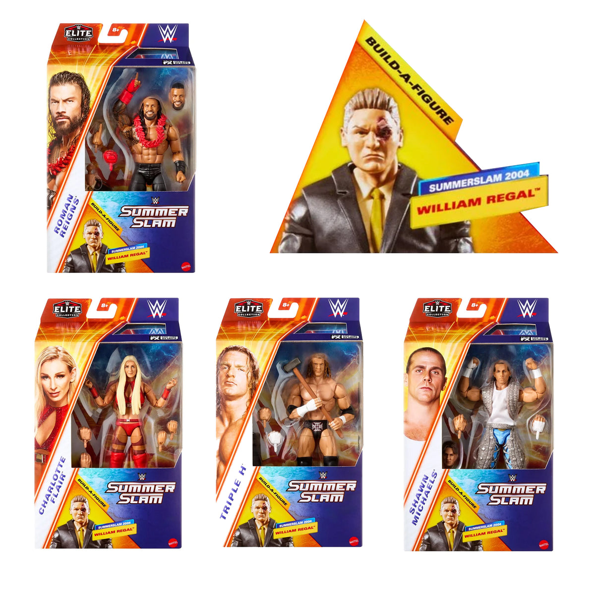 WWE SummerSlam Elite 2025 - Complete Set of 4 -  William Regal Build-a-Figure