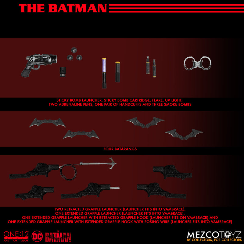 The Batman - Robert Pattinson One:12 Collective - Mezco Toys