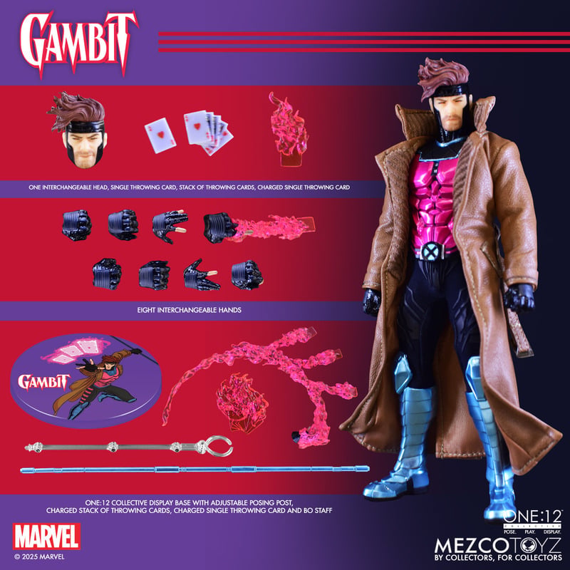 X-Men - Gambit - One:12 Collective - Mezco Toys (PRE-ORDER OCT 2026)