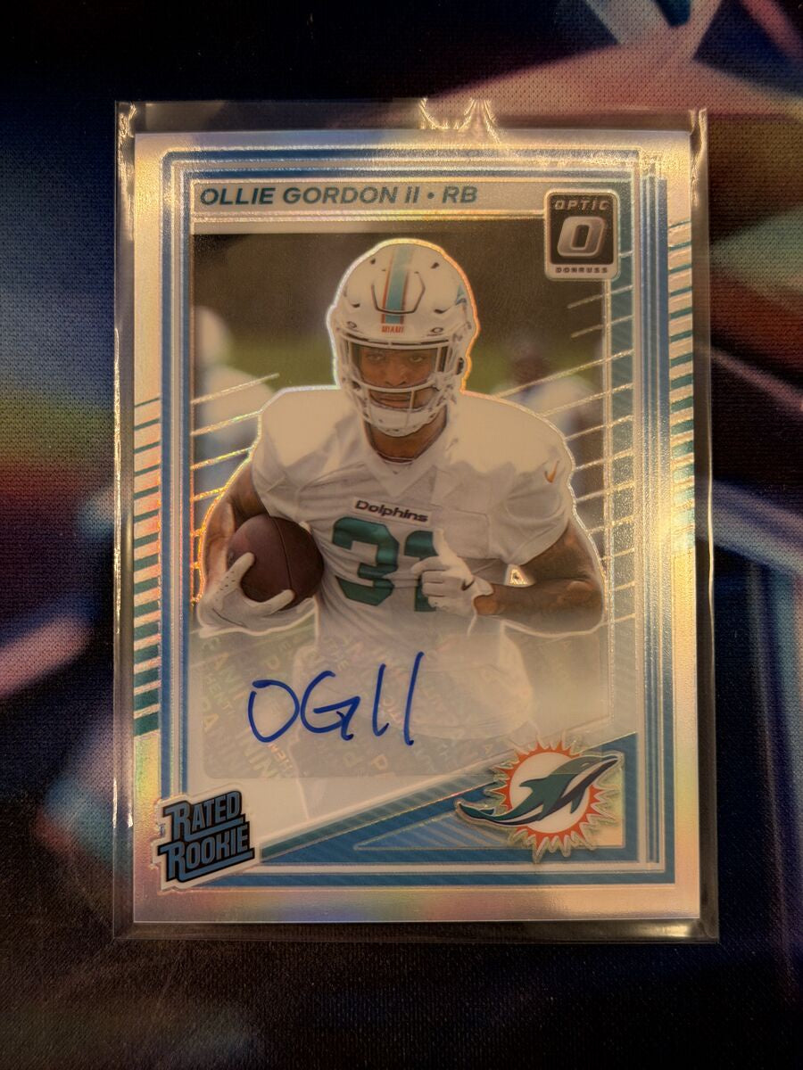 Ollie Gordon II Rated Rookie Auto Front - 2025 Donruss Optic